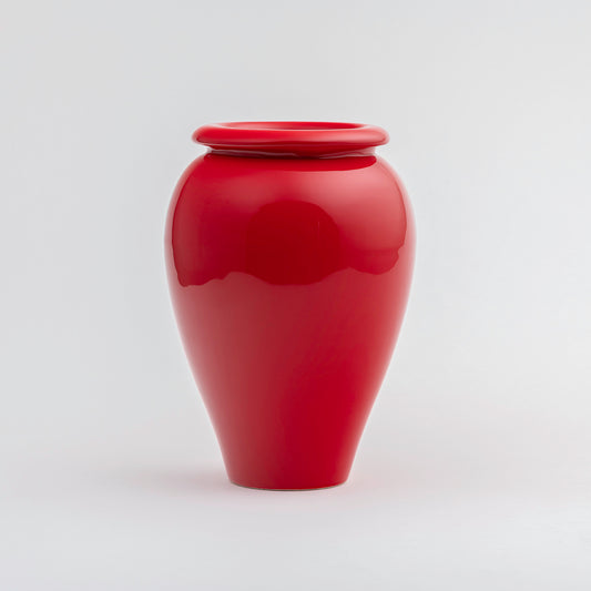 8 Inch Oil Jar - Poppy Red