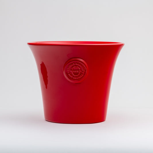 Spanish Flowerpot 12 Inch - Poppy Red
