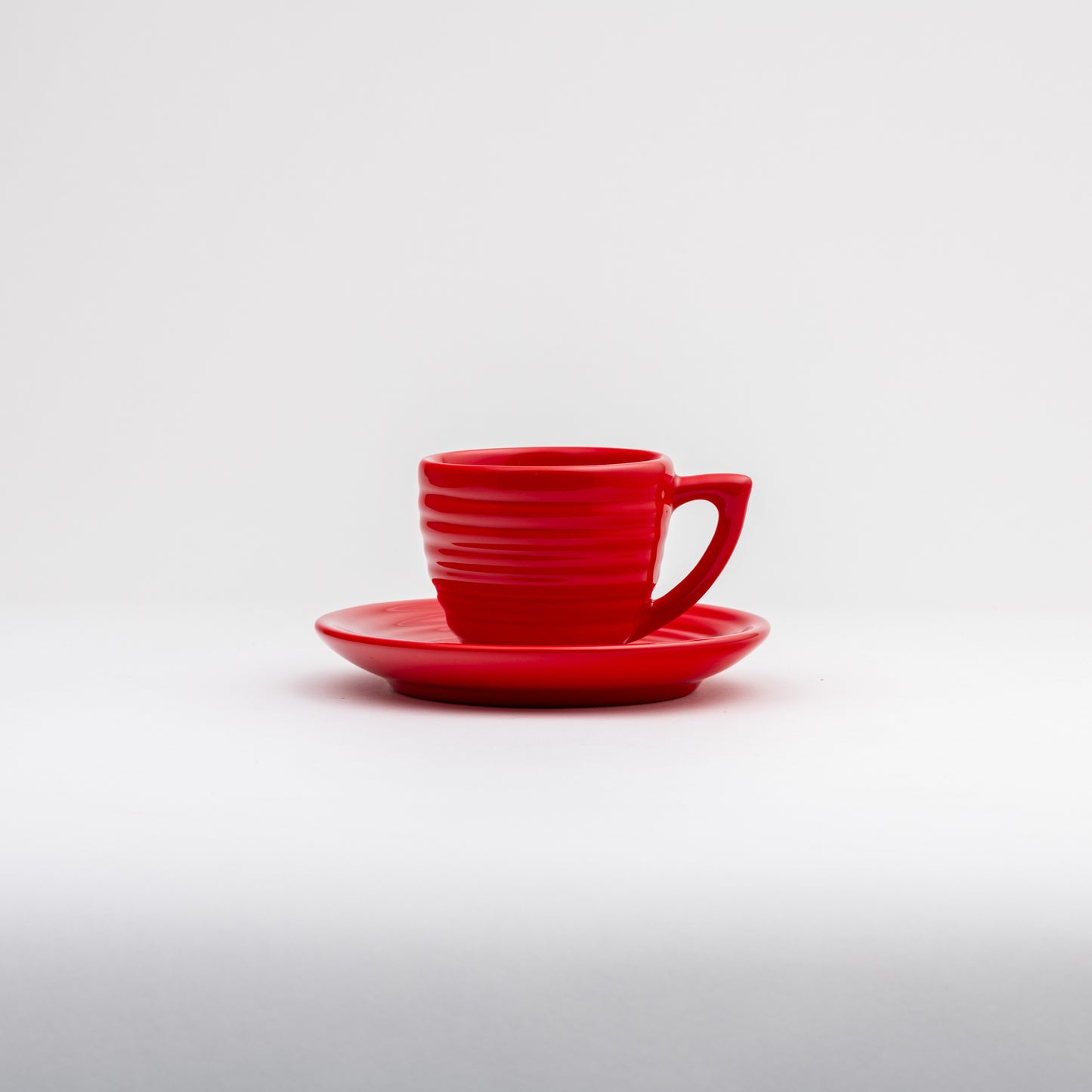 Bauer Cup & Saucer - Poppy Red