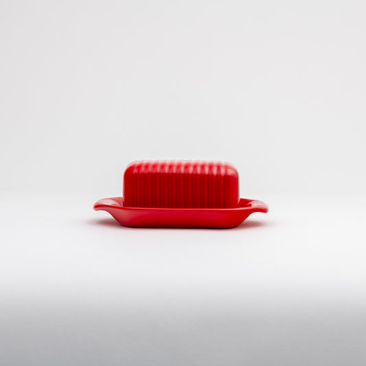 Bauer Butter Dish - Poppy Red