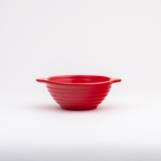 Lug-Handled Soup Bowl - Poppy Red