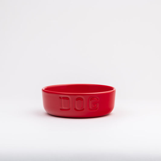 Mid-Size Dog Bowl - Poppy Red