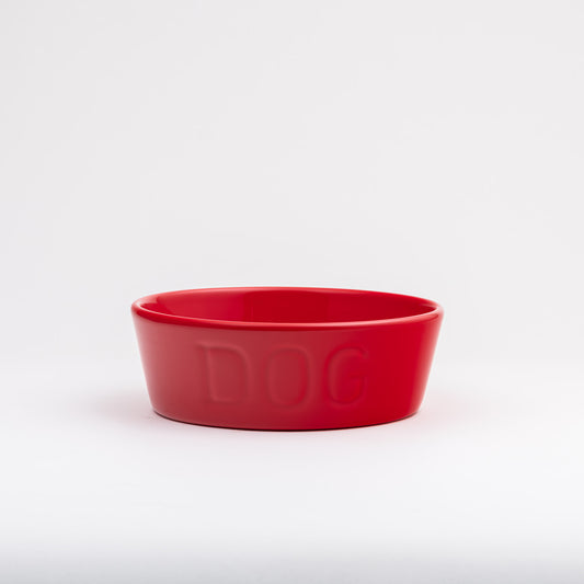 Dog Bowl Medium - Poppy Red