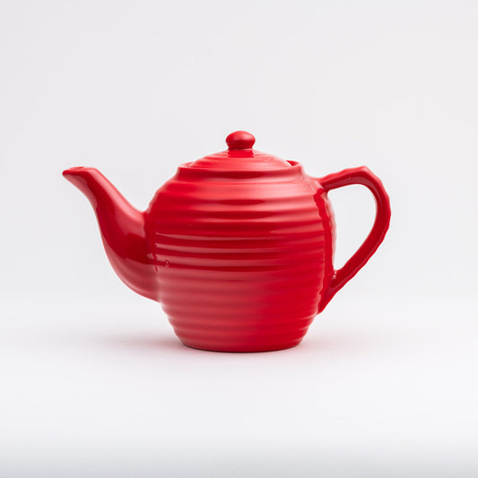 Bauer Ringware Teapot - Poppy Red