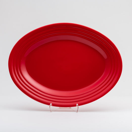 Medium Oval Platter - Poppy Red