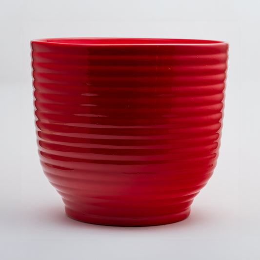 Jardiniere Pot 12 Inch - Poppy Red