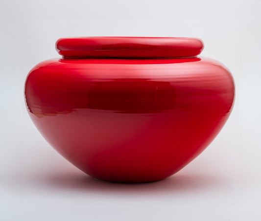 Rosslyn Pot Medium - Poppy Red