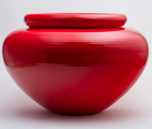 Rosslyn Pot Large - Poppy Red