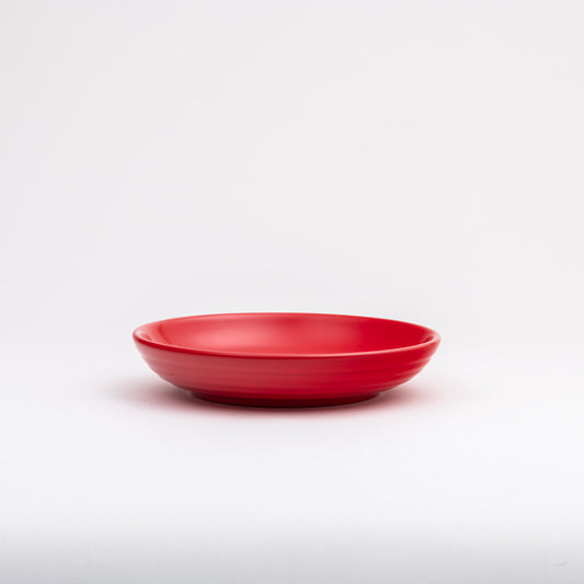 Shallow Soup Plate - Poppy Red