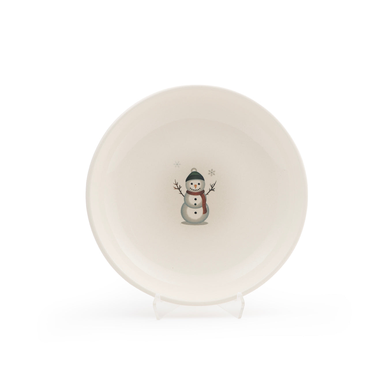 Shallow Soup Plate - Snowman