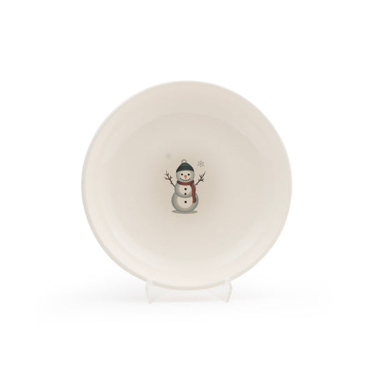 Shallow Soup Plate - Snowman