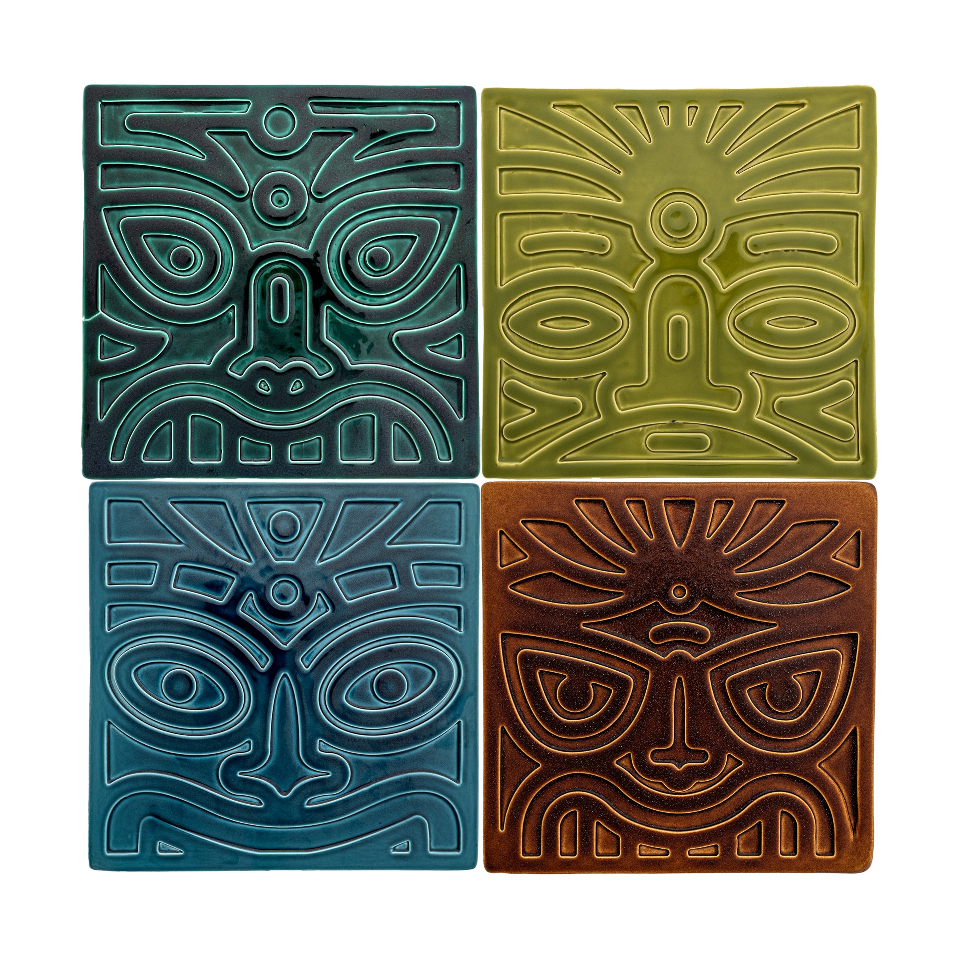 Tiki Tile Set – Bauer Pottery