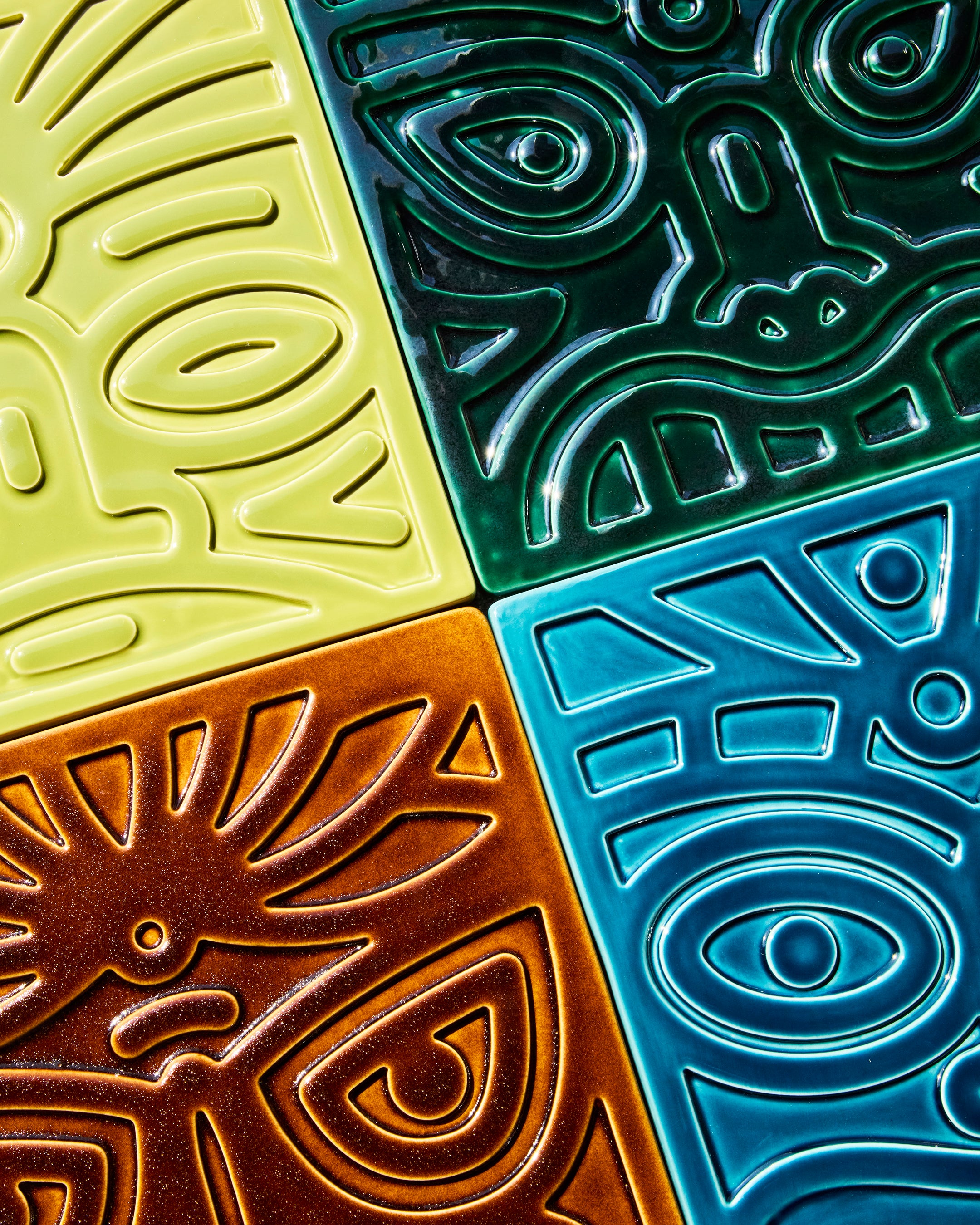Tiki Tile Set – Bauer Pottery