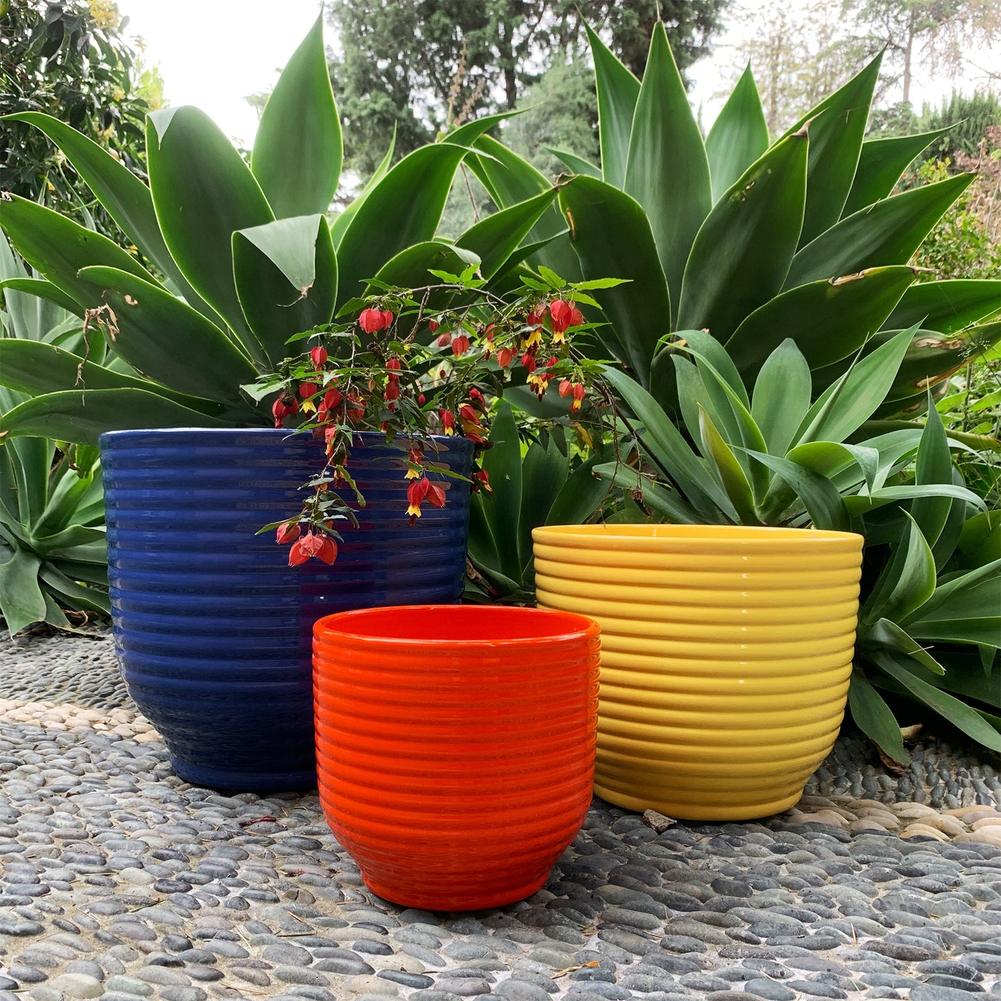 ceramic pots for plants 12 inch Jardiniere Pot 12 Inch – Bauer Pottery