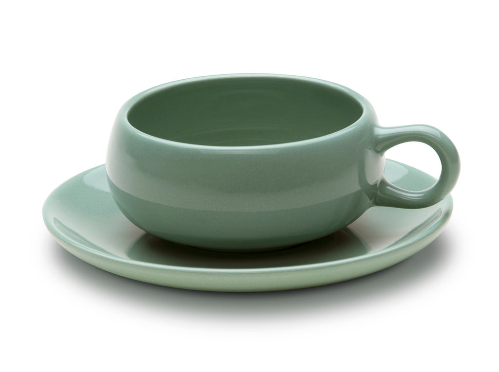 American Modern Cup & Saucer : Turquoise